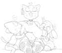 128805 - anais_watterson artist_dbaru breastfeeding caturday gumball_watterson nicole_watterson the_amazing_world_of_gumball topless