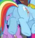 1185012__safe_screencap_rainbow+dash_twilight+sparkle_keep+calm+and+flutter+on_female_mare_plot_pony_rainbutt+dash