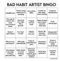 bad habit artist bingo