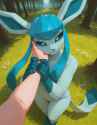 Glaceon Calmed Down