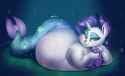 1025432__solo_rarity_solo+female_clothes_suggestive_belly+button_fat_costume_belly_chubby