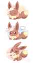 eevee being pet but then being overpet and biting hand