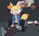 braixen shot after riding lucario dead sylv in back