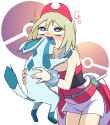 glaceon being eaten by Irida