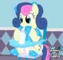 2807952__questionable_artist-colon-mommymidday_bon+bon_sweetie+drops_earth+pony_pony_abdl_adult+foal_baby+bottle_booties_clothes_curly+hair_cutie+mark_diaper_di