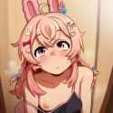 1girl, petite, {{{small breasts, flat chest}}}, nipples, {pipkin pippa, pink eye s-618335601
