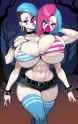nsfw, high quality, very detailed, anime_toon, starry background, spooky woods b s-4194457401
