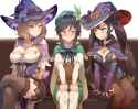 __mona_venti_and_lisa_genshin_impact_drawn_by_pharamacom__ef4d8dd7d4070d72a9555efcc91dfa68