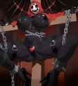 nsfw, high quality, very detailed, anime_toon, crucifixion, wooden crucifex beam s-349227532