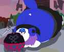 Girlywolfpup Wing Wolf Fights a Tank Toppler aftermath