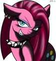 373776__safe_artist-colon-the-dash-junior-dash-flow_pinkie+pie_g4_collar_female_pinkamena+diane+pie_solo