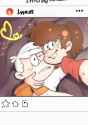 3454 - 2018 artist_anon334 character_lincoln_loud character_lynn_loud lynncoln selfie smiling social_media text
