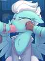 2251782__explicit_artist-colon-shinodage_fleetfoot_pegasus_pony_g4_blowjob_blushing_chest+fluff_clothes_double+wingjob_drool_erection_female_flared_floppy+ears_