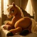 20250611_2054_Plush Epona on Bed_simple_compose_01jxh4bwg3erfskznr8712wpm5