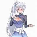 [[terasu_mc]], [[weiss schnee]], young and beautiful woman standing and smiling s-2431775781