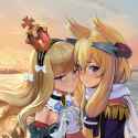 2girls, azur lane, impasto, painterly, painting (medium), {{realistic}}, [artis s-3373618215