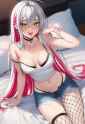 artist_ vitamine-chan, 0.2__artist_ helloimtea,__, dutch angle, bed, location s-2971764596