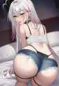 artist_ vitamine-chan, 0.2__artist_ helloimtea,__, dutch angle, ass focus, bed s-4010670171
