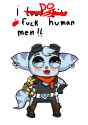 106529 - 1girl artist_unknown chibi drool furry goggles prosthetic ratchet_&amp;amp;_clank ratchet_&amp;amp;_clank_rift_apart rivet text