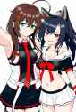 2girls, smug, side-by-side, selfie s-357829302