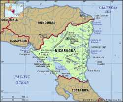 Nicaragua-map-features-locator