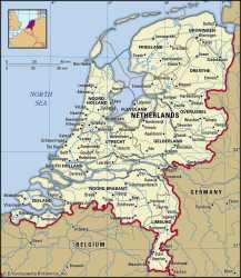 Netherlands-boundaries-map-cities-locator