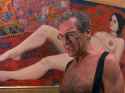 painting mirroring Mandy and Ziegler’s head being birthed as he reverts to a scared child at the thought of being caught with a dead hooker. Mother issues being hinted at