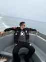 Jon at sea