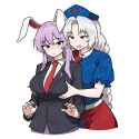 __reisen_udongein_inaba_and_yagokoro_eirin_touhou_drawn_by_cocktiel77__8358db44239456fc229b5097b1ac8d47