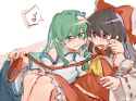 __hakurei_reimu_and_kochiya_sanae_touhou_drawn_by_rddumpling__390b18d27b71438752a293fd4018f3c9