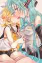 __hatsune_miku_and_kagamine_rin_vocaloid_drawn_by_mimi_mine__009bb8737627b79b756952a402e18e72