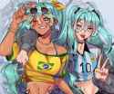 __hatsune_miku_brazilian_miku_and_argentinian_miku_vocaloid_drawn_by_e_drw__d78c5f244bd6e400713f08fa47ec0e56