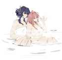 Ei and Miko in the Bath Together