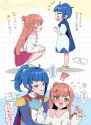 __sora_harewataru_and_nijigaoka_mashiro_precure_and_1_more_drawn_by_izumi_kirifu__88f506daa27ba799953b15b6f31dd4ea