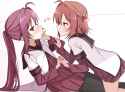 __akaza_akari_and_sugiura_ayano_yuru_yuri_drawn_by_harumiya_meron89893__e5b7e9840e6b48c744c718b4dbd650e9