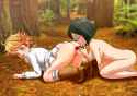 emma and gilda (yakusoku no neverland) drawn by palcomix - 042e0f554bd90aabe7b93ae2c60ee7f5