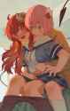 __yoshida_yuuko_and_chiyoda_momo_machikado_mazoku_drawn_by_milktea_gggrrr2000__e3852550ba2fb0c4d971d6fc231c5a26