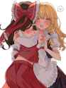 __hakurei_reimu_and_kirisame_marisa_touhou_drawn_by_amatukimahoro__e2d02e8170a97f09fb1539f7a51fdbaf