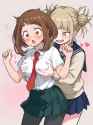 __uraraka_ochaco_and_toga_himiko_boku_no_hero_academia_drawn_by_nattocurryumeee__22d196d7d827582d847f476ada2b1af9