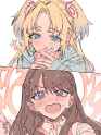 __fujishima_megumi_osawa_rurino_anyoji_hime_fujishima_megumi_and_osawa_rurino_love_live_and_1_more_drawn_by_junjun_kimi_la__298e42a6c4da32258c121670cd677663