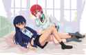 __amate_yuzuriha_and_nyaan_gundam_and_1_more_drawn_by_evefly_megane_p__cb1c3c5a861eaab0f97601b561433d66