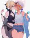 __artoria_pendragon_saber_and_saber_alter_fate_and_1_more_drawn_by_qiandaiyiyu__8ed4789f327beea718150a8d88cb641b