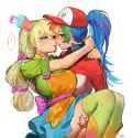 __rainbow_dash_and_applejack_my_little_pony_and_2_more_drawn_by_kewoshixiaodaia__c4222c67f4aa0268bae2c1dadf280c90