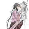 __fujiwara_no_mokou_and_houraisan_kaguya_touhou_drawn_by_sesmkun__d78869c770ddb26e8780cf9a8e27e9af