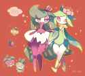 __tsareena_bounsweet_petilil_and_hisuian_lilligant_pokemon_drawn_by_akadako__be5c29577b34c99e6ab6c0fd2c30ab92