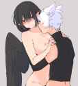 __shameimaru_aya_and_inubashiri_momiji_touhou_drawn_by_min_k__feb81bffbbe579c76ee834d991281e33