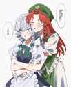 __izayoi_sakuya_and_hong_meiling_touhou_drawn_by_uehara_suiyo__d163436bc2f162542364c6819520f19a