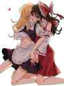 __hakurei_reimu_and_kirisame_marisa_touhou_drawn_by_amatukimahoro__fda31598378ea2407a661b2bd426e5d7
