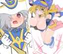 dark magician girl, silent magician, and silent magician zero (yu-gi-oh!) drawn by kandori - 6cb2819d65cc5d0df62fb0ab898365a1