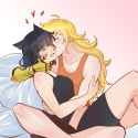 __yang_xiao_long_and_blake_belladonna_rwby_drawn_by_dramore__663538ce25486a5aff124f678a77593f